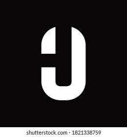 initials HU logo design for company