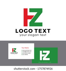 iniciales diseño del logotipo de HZ para empresa de consultoría empresarial
