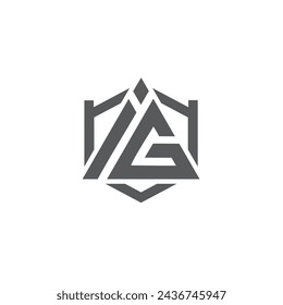 INITIALS OF THE IG GATE LOGO CONCEPT