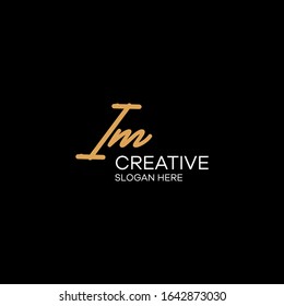 Initials Im Logo Creative Template Sign Vector