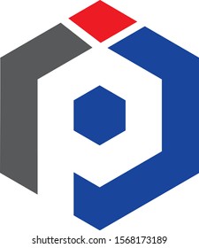 the initials IP logo design for the building contracting business