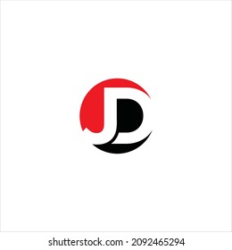 Initials J D Logo Vector Template