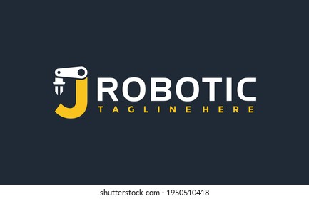iniciales Logo del brazo robot J	