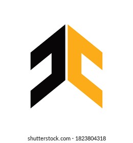 initials JC logo design for business