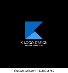 Initials K Logo Creative Template Sign Vector