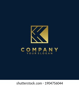 Initials k logo with a golden style color modern concept for the company Premium Vector. part 9