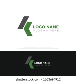 Initials KL logo design vector template