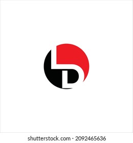 initials l d logo vector template