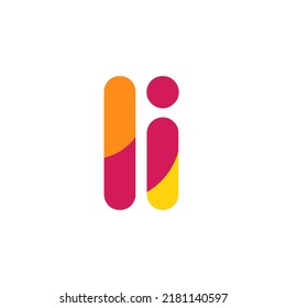 
initials L and I full color  design inspiration