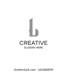 Initial-L-Logo-Creative Template-Signatur-Vektorillustration
