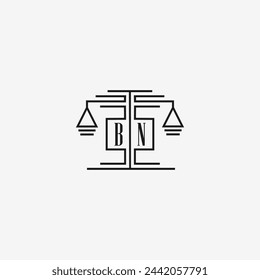 Iniciales Bufete de abogados logotipo e icono plantilla de diseño vector stock Ilustración