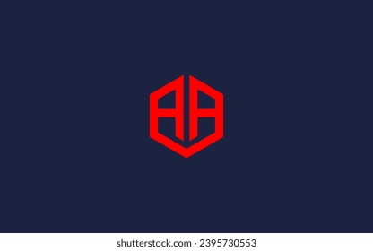 letra inicial un logotipo de hexágono diseño de plantilla de diseño vectores inspiración