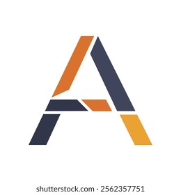 Initials letter A abstract logo design