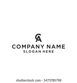 initials letter ac logo design vector illustration template