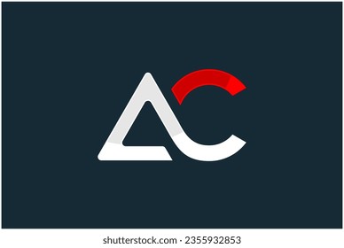 Initials letter AC logo design vector illustration. Letter AC suitable for business and consulting company logos