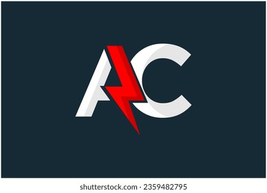 Initials letter AC logo design vector illustration. Letter AC suitable for business and consulting company logos