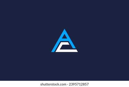 initials letter ac triangle logo icon design Vector design template inspiration