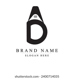 letra de las iniciales modelo de diseño del logotipo de AD modelo de ilustración del vector, logotipo de la letra inicial de AD,	
