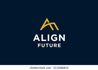 Initials letter AF logo design vector illustration.