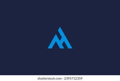 initials letter ah triangle logo icon design Vector design template inspiration