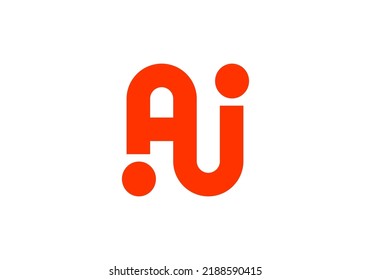 Initials Letter AI Logo Simple Design For Brand Logo