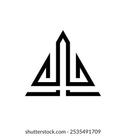 Initials Letter AL, Abstract Logo Design Inspiration 