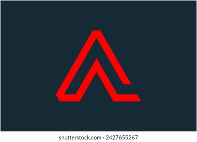 Initialen Buchstaben AL Logo Design Vektor-Illustration. Buchstaben AL passend für Unternehmens- und Beratungsfirmenlogos	