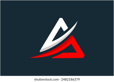 Ilustración vectorial de diseño de logotipo AP de letras iniciales. Letra AP adecuada para logotipos de empresas y empresas de consultoría