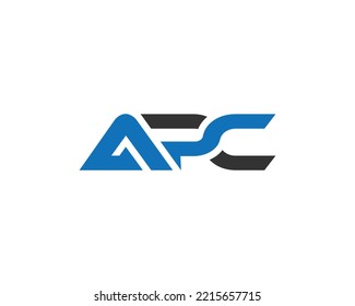 Initials Letter APC Digital Logo Design Inspiration Vector Template.