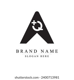 initials letter AQ logo design vector illustration template, Initial letter AQ logo,