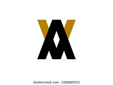 Initials Letter AV Logo design for company logo