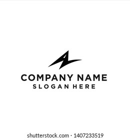 initials letter az logo design vector illustration template