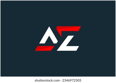 Initials letter AZ logo design vector illustration. Letter AZ suitable for business and consulting company logos.