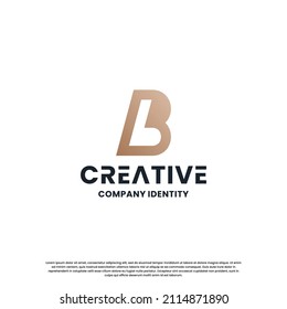 initials letter B L logo design inspiration