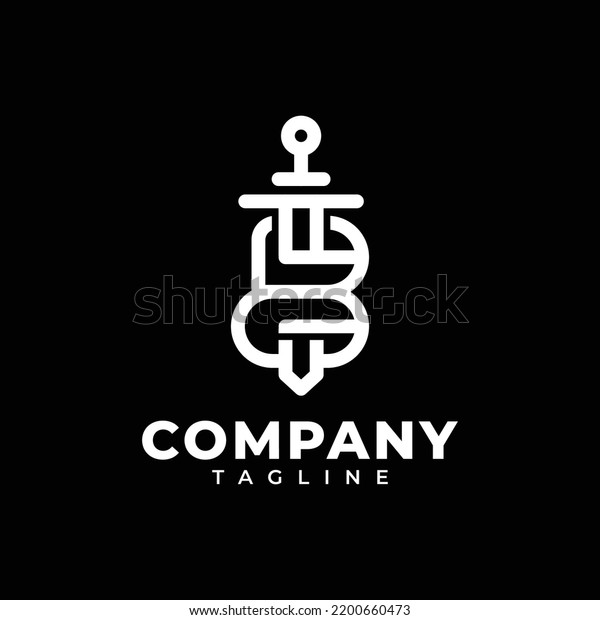 Initials Letter B Law Firm Logo Stock Vector (Royalty Free) 2200660473 ...