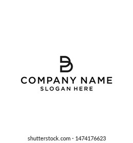 initials letter b logo design vector illustration template