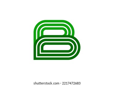 Initials Letter B Logo design for company logo