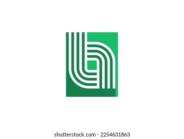 Initials Letter b Logo design for company logo