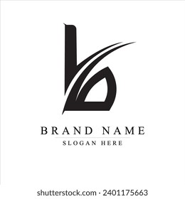 initials letter b logo design vector illustration template, Initial letter B logo,	
