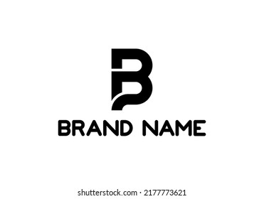 Iniciales Carta B Diseño sencillo para el logotipo de la marca, el logotipo de la empresa o el logotipo de la comunidad
