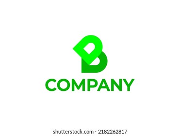 Iniciales Carta B Diseño sencillo para el logotipo de la marca o el logotipo de la empresa
