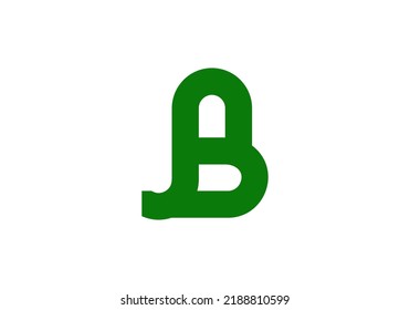 Einfache Gestaltung des Buchstaben-B-Logos