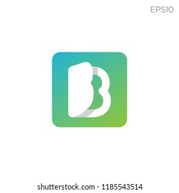 initials letter B logo template vector illustration download in eps10