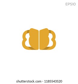 initials letter B logo template vector illustration download in eps10