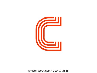 Initials Letter C Logo design for company logo