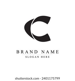 initials letter c logo design vector illustration template, Initial letter c logo,	
