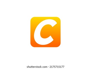 Diseño sencillo con el logotipo de la carta inicial C