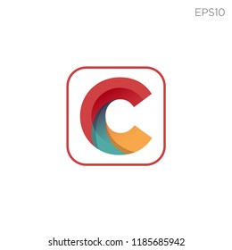 initials letter c logo template