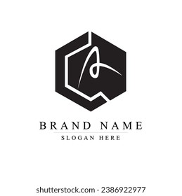 Initialen Buchstaben CA Logo Design Vektorgrafik