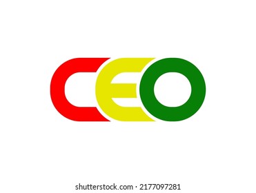 Initials Letter CEO Logo simple design - Shutterstock ID 2177097281